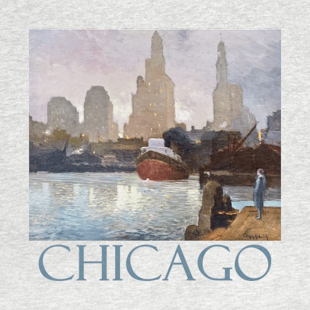 Chicago Skyline by George Ames Aldrich by Naves